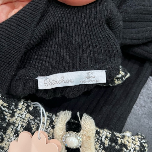 🆕Girls Patachou Turtleneck and Tweed Skirt Set Size 10 - Picture 6 of 8